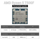 AMD Ryzen 5 7500F Processor 5GHz 6-Core 12-Thread 38MB Desktop Processor Socket AM5 CPU Gaming Processo