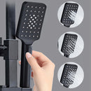 OXG Brass Bathroom Shower Mixer Faucet Shower Faucets Shower System Rainfall Shower Set Shower Spray For Bathroom Black/Chrome
