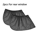 2/4pcs Car Window Screen Door Covers Front/Rear Side Window UV Sunshine Cover Shade Mesh Car Mosquito Net For Baby Child Camping