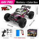 WLtoys 16101 Pro 1:16 75KM/H 4WD RC Car With LED Light 2.4G Remote Control Cars High Speed Drift Monster Truck for Children Gift