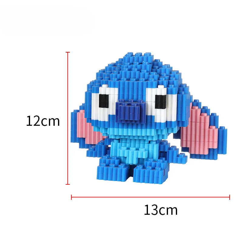 Disney Sanrio Kulomi Building Block Toys Cartoon Characters , Mario Katie Cat Small Particle  Assembly Toys Wholesale Spider-Man