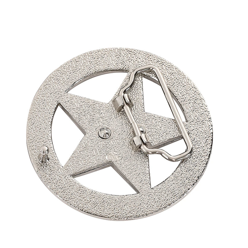 1PC Zinc-alloy Ring Five-mang Star Belt Buckle Suitable for Within 4cm Belt Tactical Overalls DIY Decor Accesorios De Costura