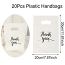 100pcs Thank You Gift Bag Plastic Shopping Bag Tote Bag 20*30cm Gift Bags Birthday Wedding Party Favors Candy Cookie Wrapping