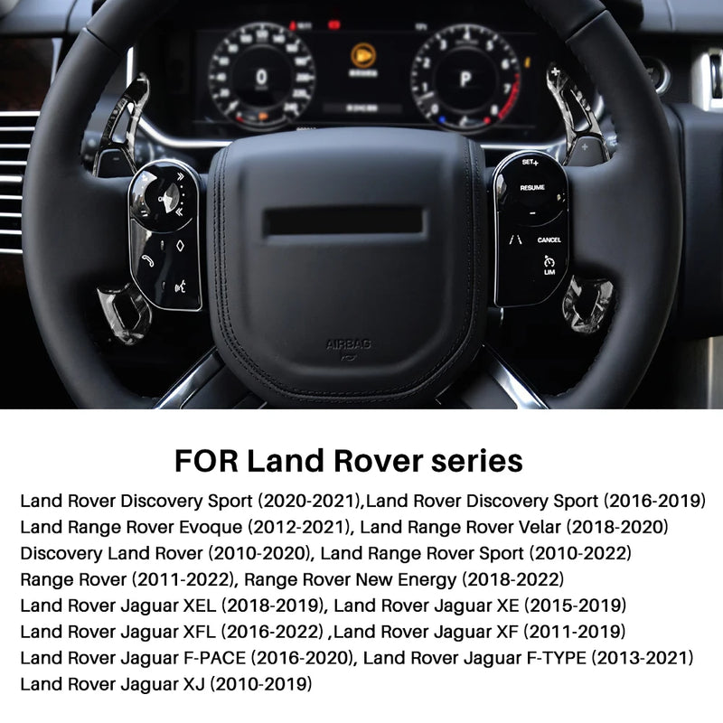 Carbon Abs Car Steering Wheel Paddle Shifter Trim Cover For Land Range Rover Evoque Discovery Sport For Jaguar XF XE Accessories