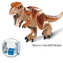 Jurassic Dinosaur Park Dinos World Building Blocks Animals Tyrannosaurus Rex Indominus I-Rex Blue Figures Triceratops Toys