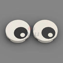 Round Tile Eye Eyelash Pupile Pattern Printed Building Blocks Bulk Accessory MOC Bricks Model Toys Compatible with 98138 14769