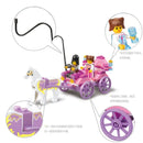 SLUBAN Girl Princess Royal Carriage Wagon Horse Racing Party Model Building Blocks Enlighten Action Figure Toys For Children