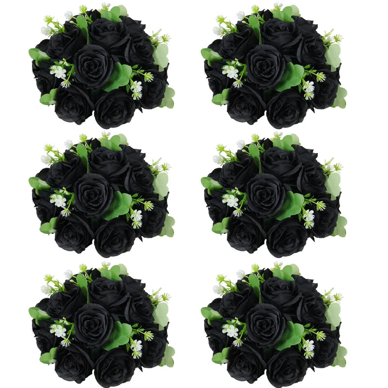 Wedding Flowers Rose Balls 2/6pcs Centerpieces Arrangement Flowers Ball for Wedding Birthday Party Valentine's Day Home Decor