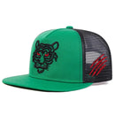 Unisex Tiger Embroidery Hip-hop Net Hats Spring Summer Outdoor Adjustable Casual Baseball Caps Sunscreen Hat