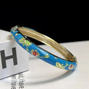Beijing Cloisonne Bracelet Enamel Bracelet Fine Small Flower Ethnic Style Jewelry Handmade Scenic Spot Hot Girl Retro