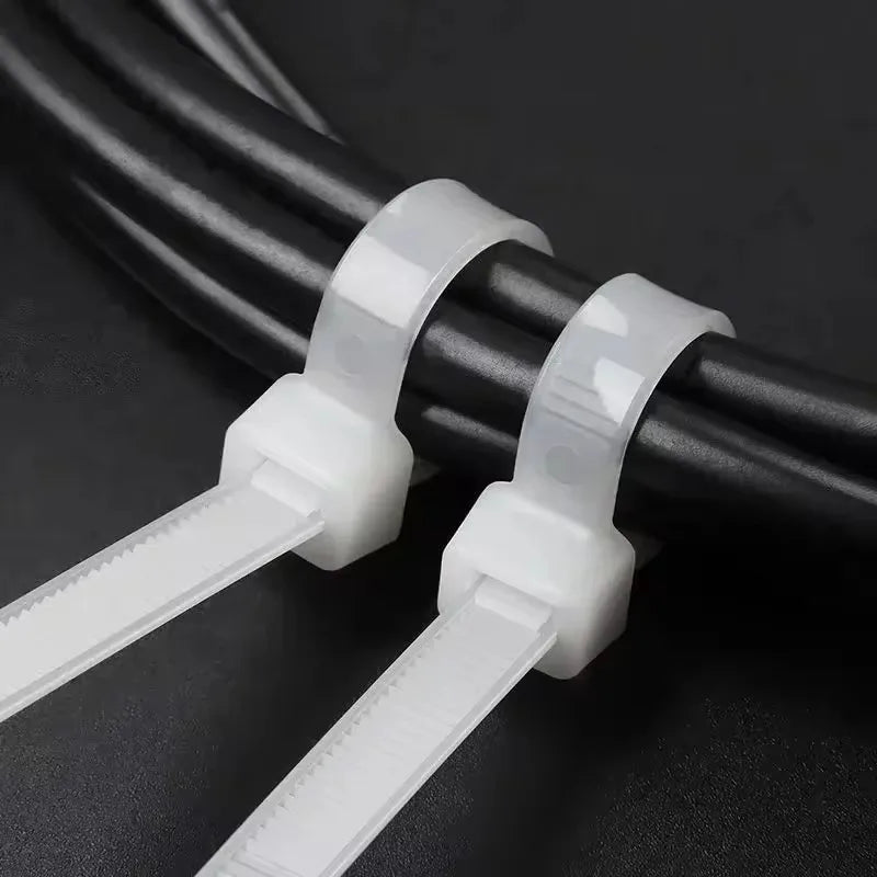 Wholesale Self-Locked Nylon Cable Tie Adjustable Cord Ties Straps Fastening Rings Loop Wire Wrap Ties for Home Office Organizer