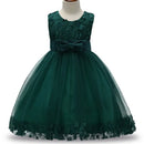 2-9T Baby Frocks Party Wear 2023 Fashion Party Dress Infant Princess Deguisement With Bow Children Party Frock Girls Dresses