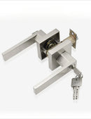 Black Door Handle Door Handle Lock Square Channel Privacy Mask Interior Bedroom Room Bathroom Lock Home Lock