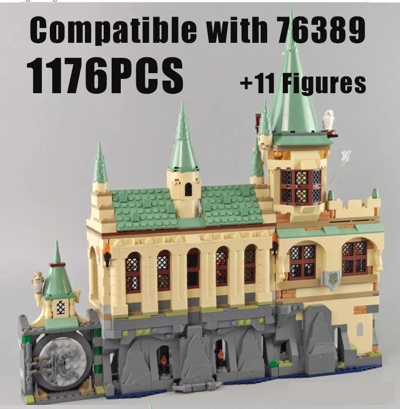 NEW 1083Pcs  Magic World of Wizards Classic Movies 12 Grimmauld Place Building Blocks Toys For Kids Gifts