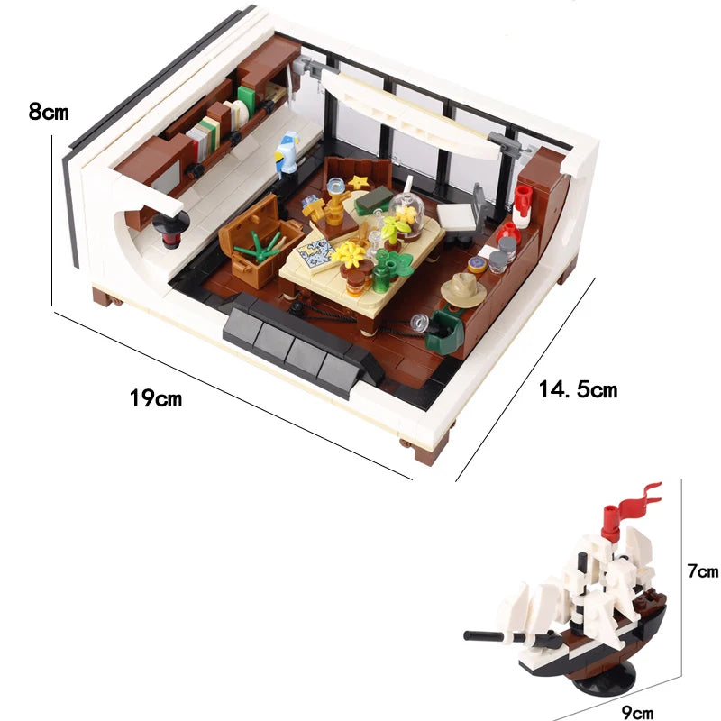 MOC City Series Building Blocks Figure Furniture House Kitchen Medieval Accessories DIY Bricks Set Christmas Toys for Kid Gifts