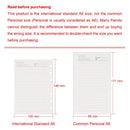 Moterm Full Grain Vegetable Tanned Leather Luxe 2.0 A6 Rings Planner with 30 MM Rings Binder Notebook Diary Agenda Organizer