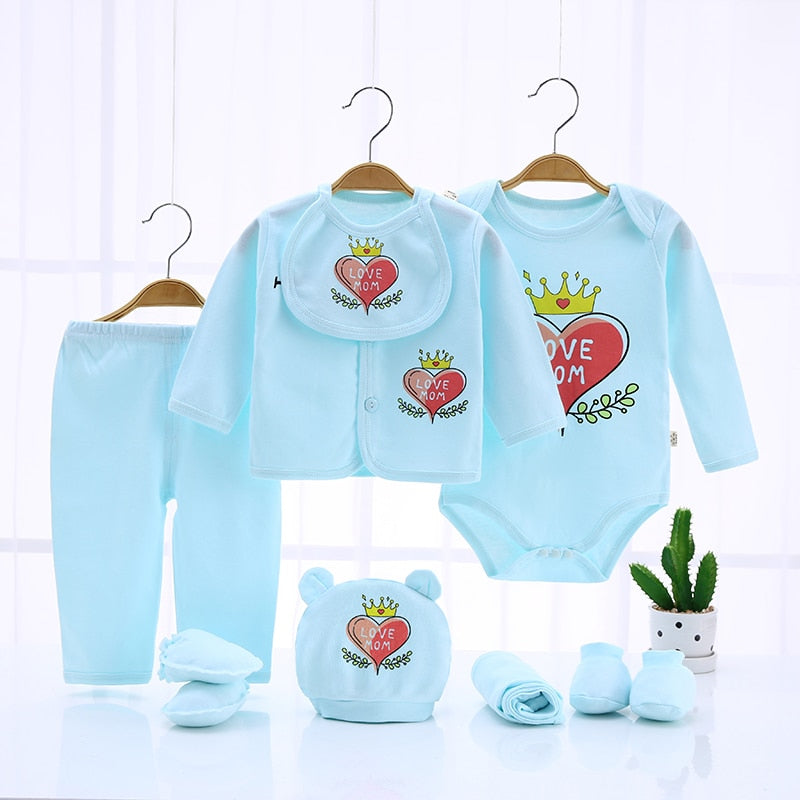 Newborn Clothing Suits Baby toddler Cotton Set for Girls Boys pink blue yellow