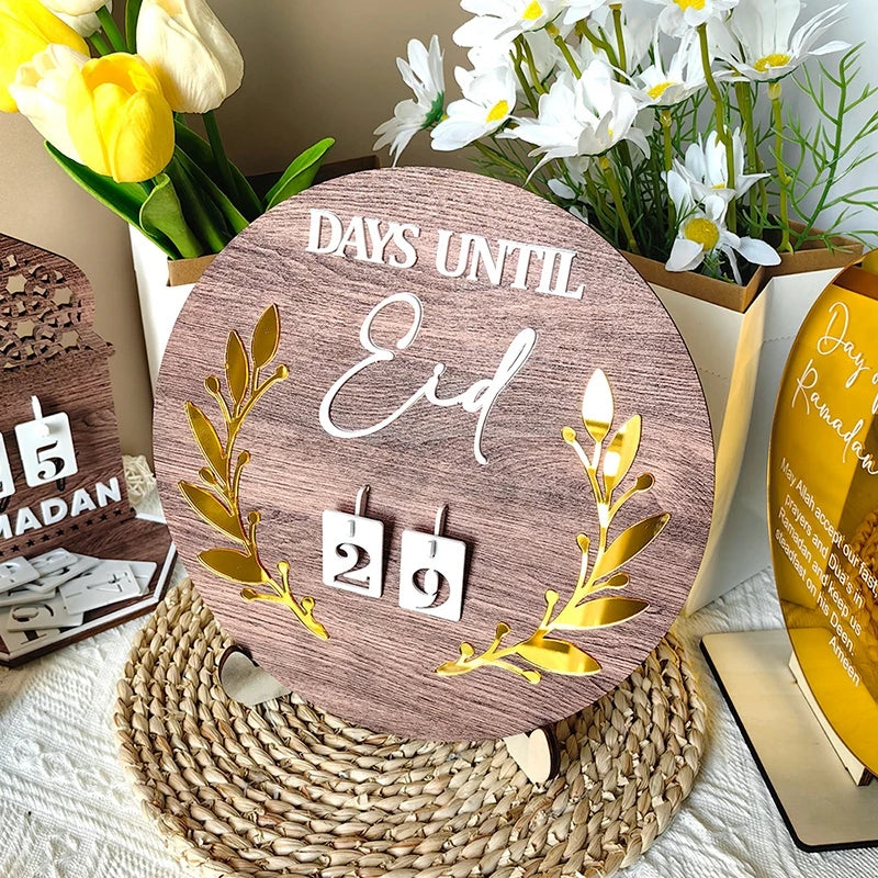 DIY Ramadan Decoration 2024 Eid Mubarak Advent Calendar Home Decoration Ramadan Novelty 2024 Calendar Islamic Muslim Home Deocor