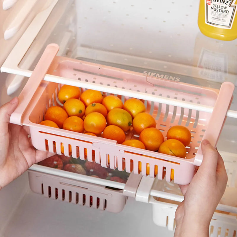 Pull-out Refrigerator Storage Box Holder Food Organizer Drawer Shelf Proper cajas de almacenamiento органайзер organizadores 정리함