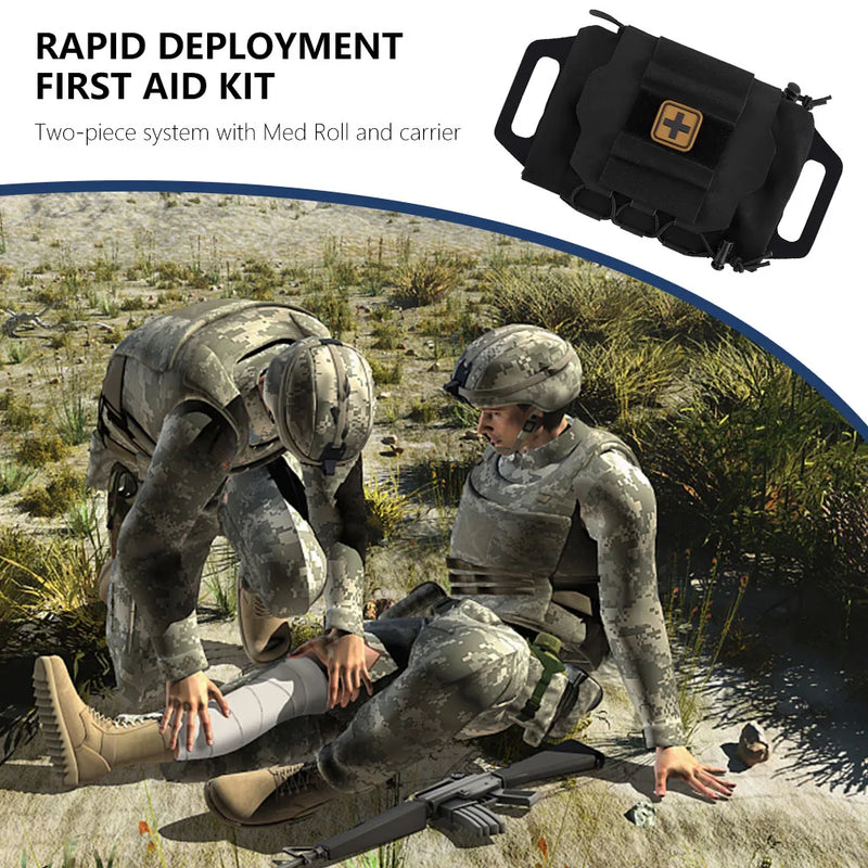 Molle Rapidly Deploy First Aid Kit Pull-Out Separation Camping Medical Kit with Grip Medical Pouch for Outdoor Team Activities