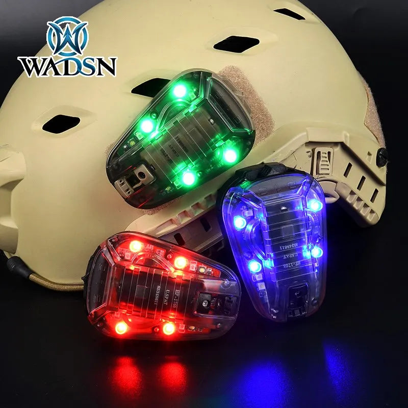 WADSN Waterproof Ladybird Lamp Tactical FAST Helmet Light Outdoor Signal Survival LED Strobe Head Lamp Hunting Security Lighting