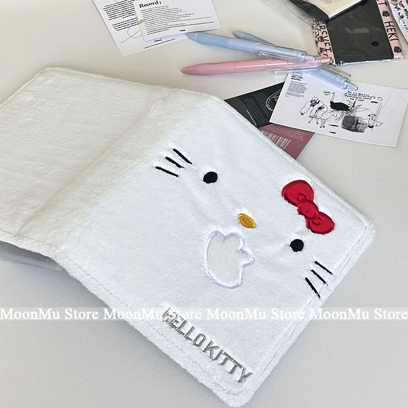 Sanrio Hello Kitty Plush Cards Album Book Kawaii Kt Cat 80Poket Card Holder Photo Postcard Collection Folder Flipbook Fans Gifts