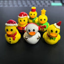 6 Kinds of Mini Christmas Ducks Home Decor Miniatures Xmas Duck Christmas Micro Landscape Desk Decorative Figurines