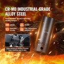 SucceBuy 3/8" & 1/2" Drive Impact Socket Set 59 PCS Socket Set SAE 5/16" to 1-1/4" Metric 6-32mm 6 Point Cr-Mo Alloy Steel Set