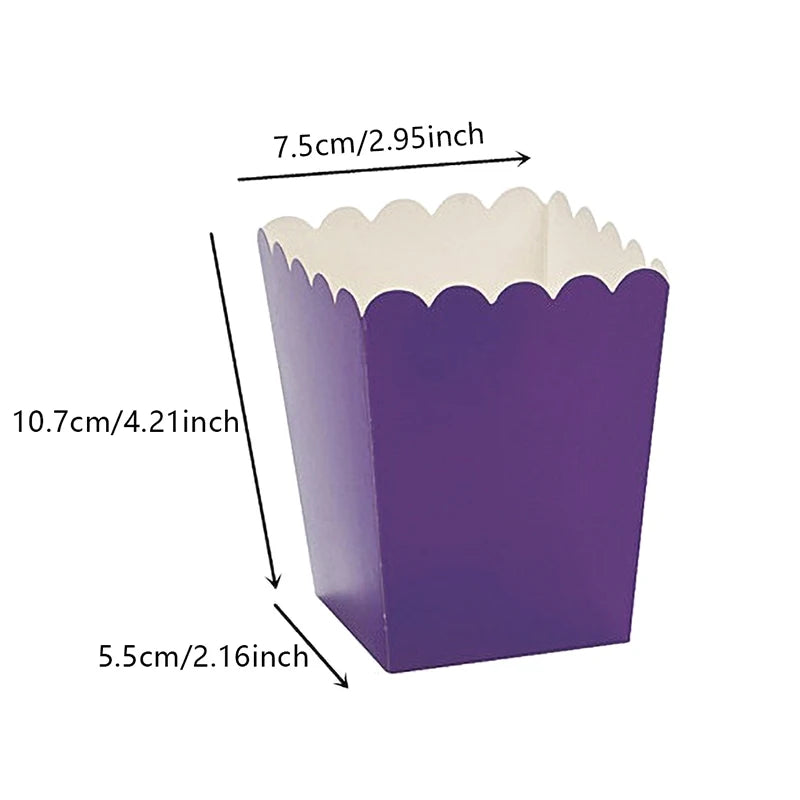 10Pcs Team Boy Team Girl Popcorn Cup Packaging Snack Paper Box for Gender Reveal Party Decoration Baby Shower Supplies Gift Box