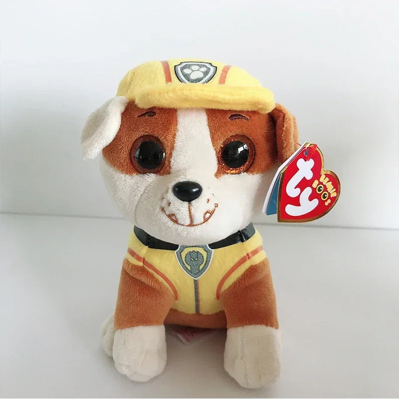 Ty Beanie Big Eyes 6" 15CM Stuffed Plush Toy Dog Marshall Chase Rocky Zuma Tracker Skye Verest Children Christmas Birthday Gifts