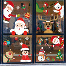 2025 New year Merry Christmas wall Window Stickers Elk Santa Claus Window Clings Decal Christmas Decoration For Home Navidad