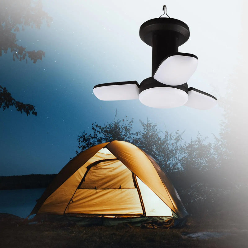 Camping Lights with Hanging Hook Flashlight Camp Lamp USB Solar Camping Lantern Outdoor Emergency Light for Power Outages Barn
