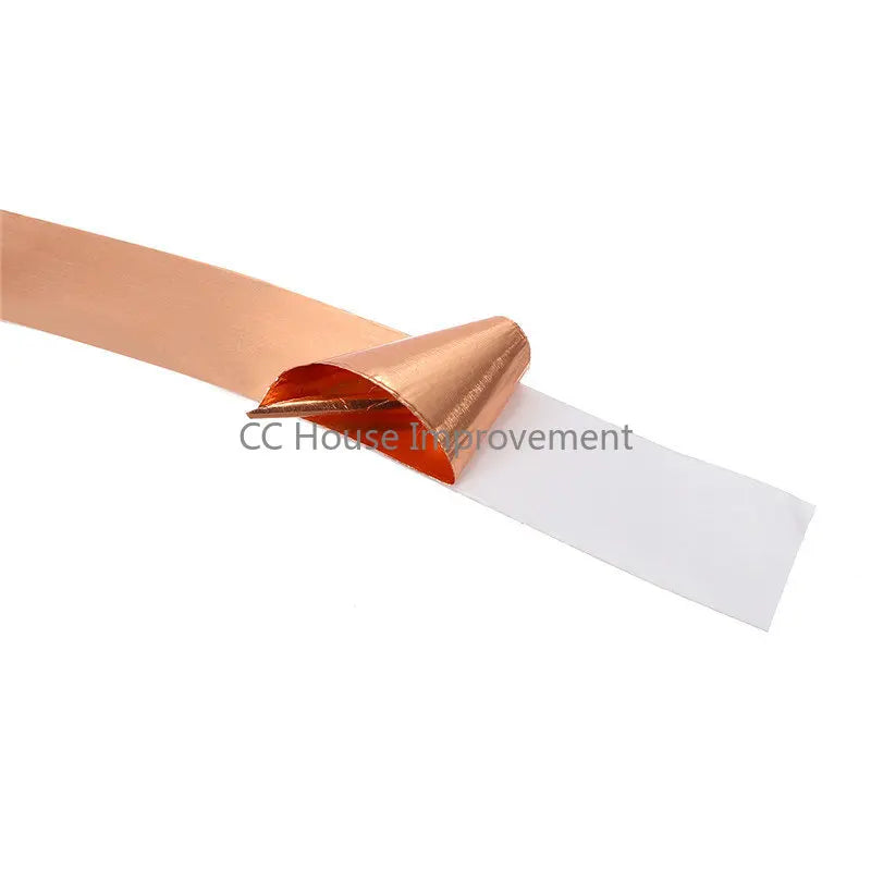 10M 25M  Copper Foil Tape Single Side Conductive Shielding Tape Snail Tape Stain Glass Home Appliance DIY Copper Tape