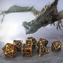 Metal Dice Set D&D 7-piece Metal Multi sided Dice Set Metal DND Dice Set Christmas Gift, Party Supplies