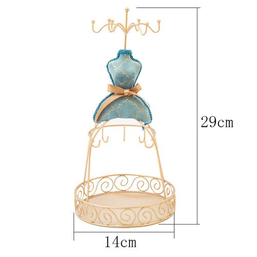 Creative Earrings Necklace Display Shelf Dressing Cabinet Desktop Ornaments Jewelry Storage Rack Display Props Window Decoration