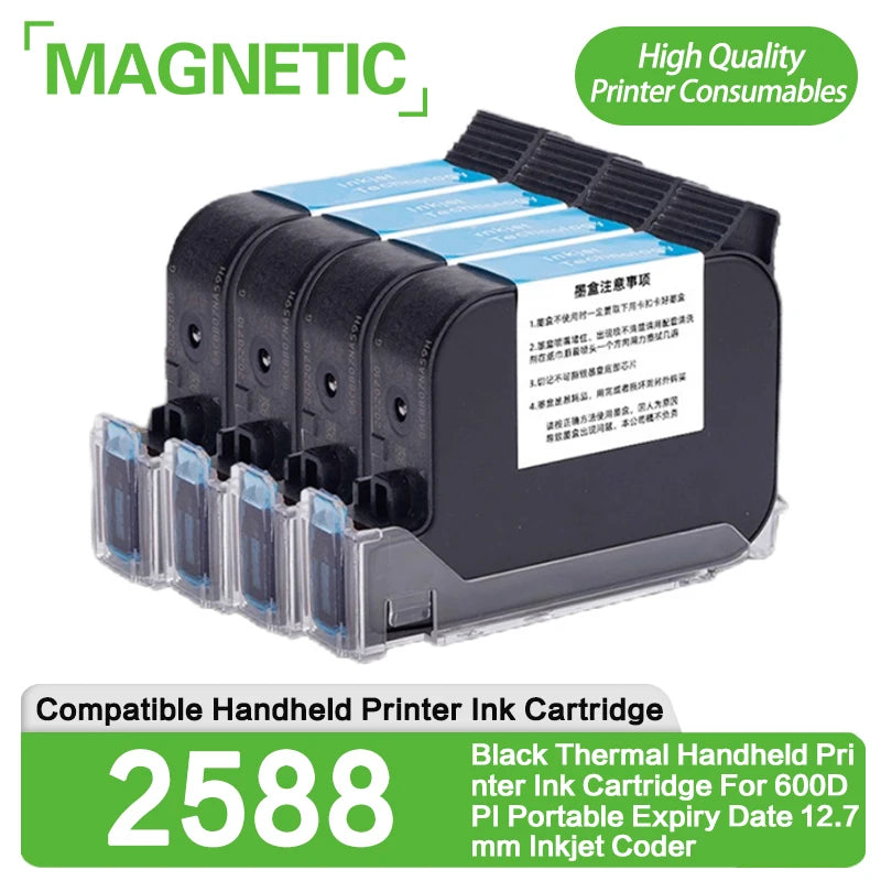 Ink Cartridge Quick Drying 12.7mm 2588 Ink Cartridge 42L Print Height Universal for Handheld Inkjet Printer