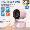 Tuya WiFi Indoor Pan/Tilt Smart Security Camera 5MP HD Infrared Night Vision Tracking Sound Detection Monitor Panoramic Patrol