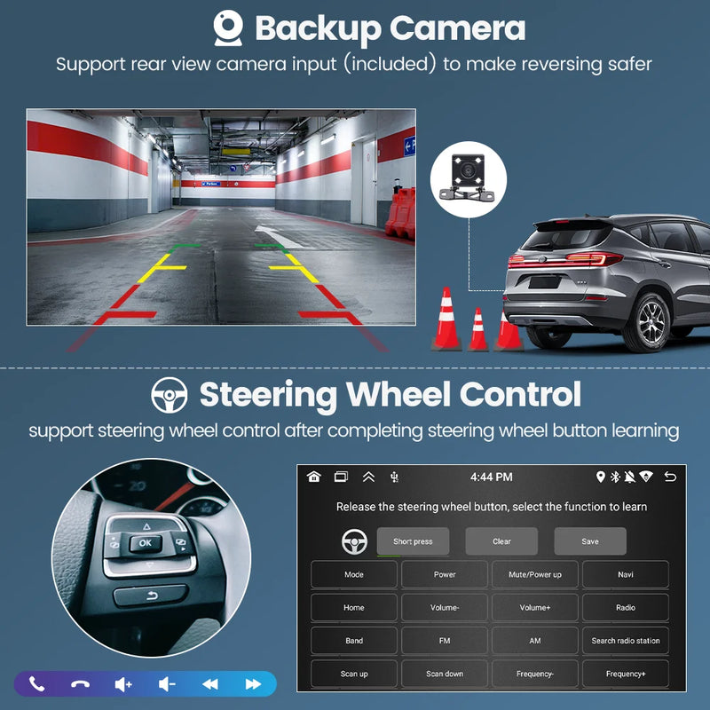 1 din Car Radio Android Carplay Auto Universal 7" IPS Retractable Screen gps Navigation 1 Din Android 13 Multimedia Video Player