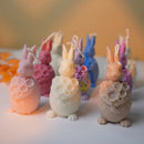 Carrot Bunny Silicone Mold for Candle Making Lily Flower Soap Rabbit Gypsum Doll Mould Easter Egg DIY Gifts Cartoon Animal Decor