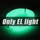 EL Wire 5/4/3/2/1Color 1M Illuminated Lights with Neon Lights DIY Combination Multicolor Lights AA Batteries USB Prom LED Strips