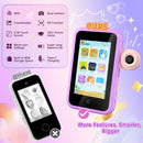 VATOS Kids Smart Phone Toy for Girls Boys Large 4" Touchscreen Cell Phone with Dual Cam Music Puzzle Game Learning Toy