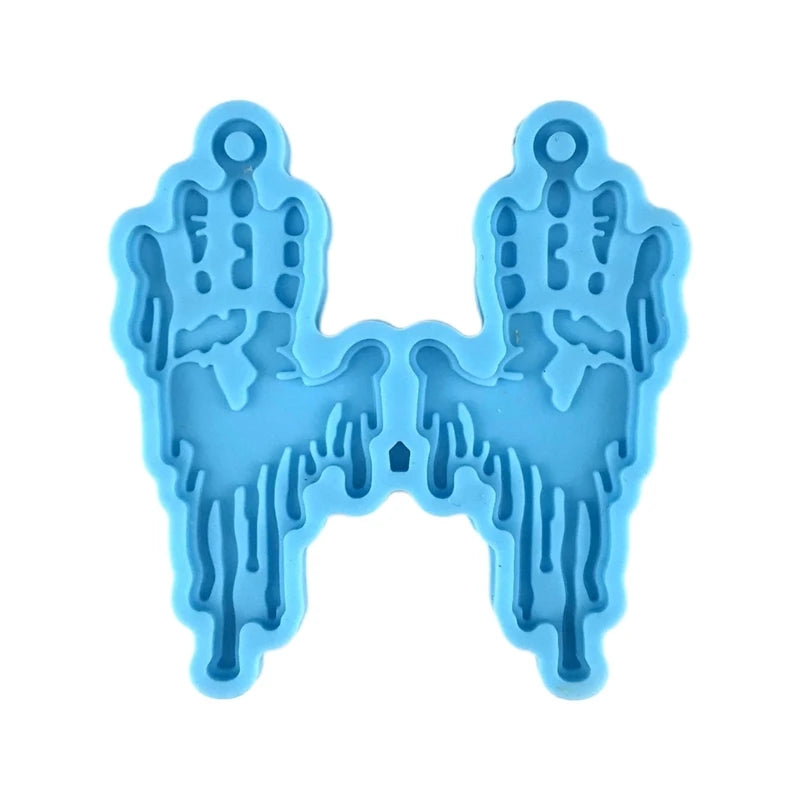 DIY Christmas Halloween Earrings Epoxy Resin Mold Eardrop Dangler Silicone Mould