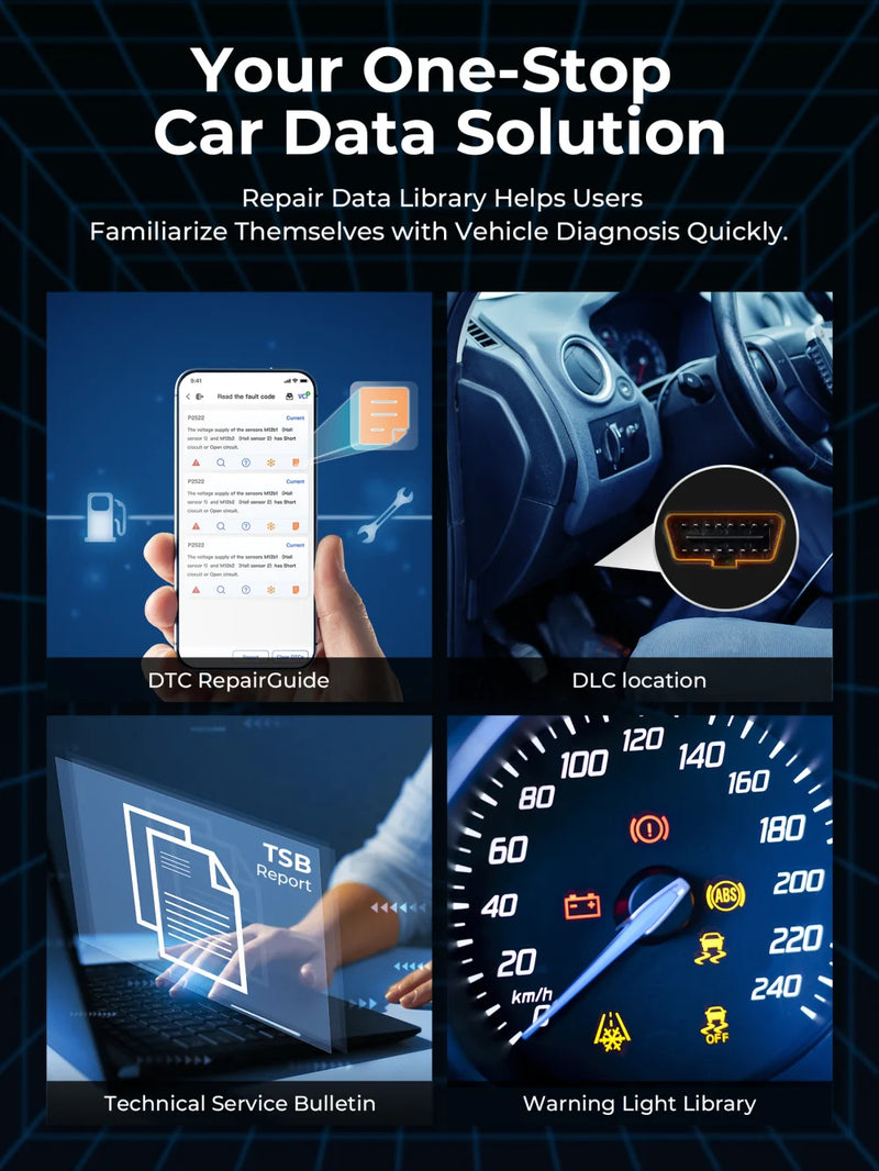 TOPDON TopScan Lite Scanner Smart Diagnostic Tool DTC Repair Guide Bluetooth OBD2 code reader