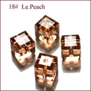 StreBelle AAA 50pcs/Lot Cube Loose Spacer Bead Jewelry Making Mix Colors 8x8mm Crystal Glass Beads Facet Square Shape