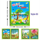 Magic Pen Water Drawing Books Coloring Book for Kids Doodle Painting Board Children Educational Toys Baby Christmas Birthday Gif