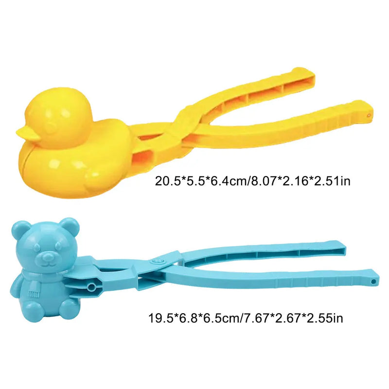 2/3/4PCS Duck Rice Mold DIY Sushi Molds Snowball/Rice Ball Maker Clip with Handle Cute Animal Rice Shaper Winter Snow Toys
