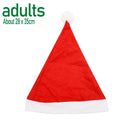 Adults Kids Christmas Hats Non-woven Fabric Santa Claus Xmas Beanies Cap Merry Christmas New Year Party Festival Decoration Gift