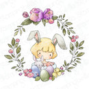 Spring Sentiment Clear Stamps 2024 New Easter Eggs Flowers Metal Cutting Dies Scrapbooking Supplies Greeting Card DIY Handmade
