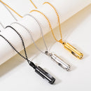 Openable Glass Container Tube Urn Necklaces for Ashes Stainless Steel Cremation Jewelry Memorial Pendant Keepsake + Funnel Fill