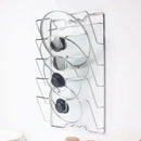 Kitchen Organizer Rack Wall Hanging Pot Cover Rack Five-Layer Pot Lid  Metal Rust-Free Multifunctional Rack Pot Lid Storage Rack